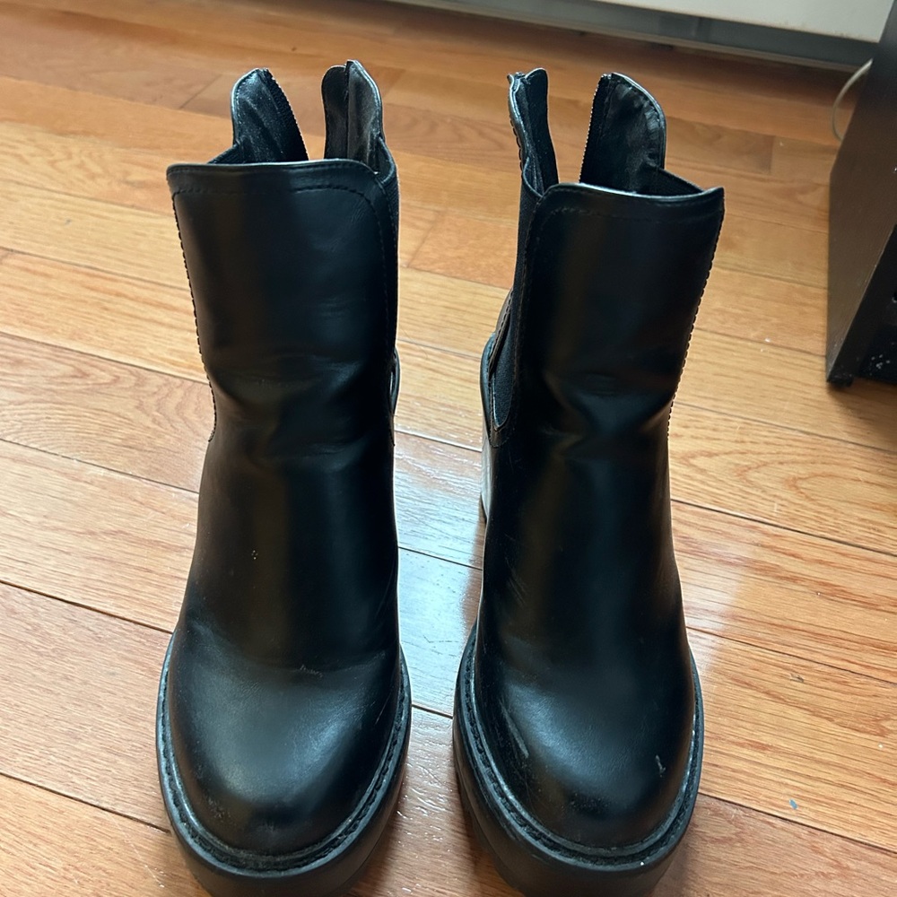 Madden Girl Black Platform Boots